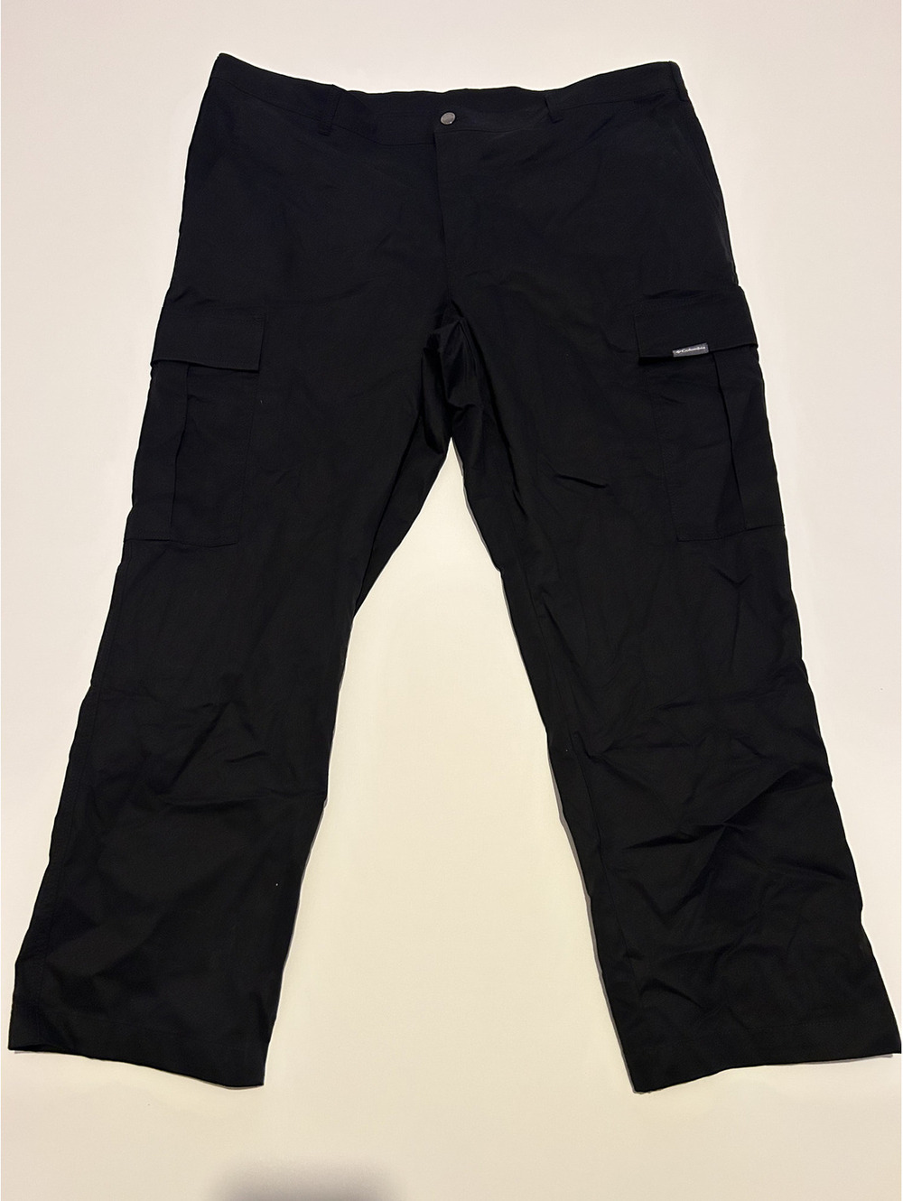 Columbia Sportswear Men's 42W x 29L Black Cargo Pants 97% Cotton